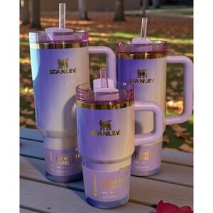 SET OF 3 STANLEY x WICKED FOR GOOD GLINDA FLOWSTATE TUMBLERS 40 - 30 - 20 oz
